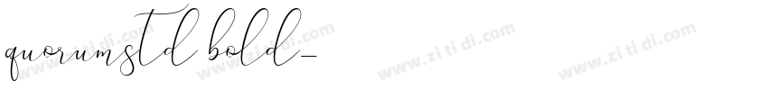 quorumstd bold字体转换
